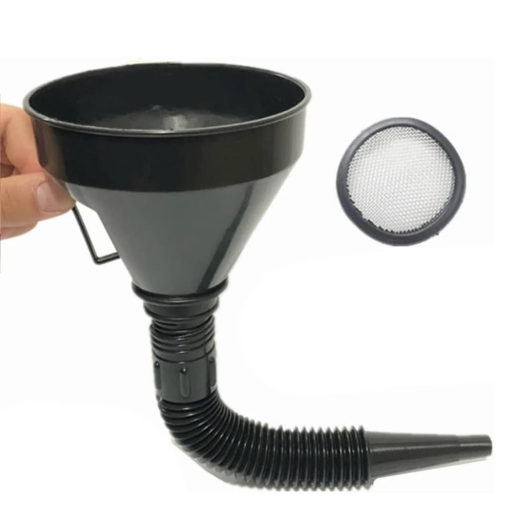 

Wide Mouth Flexible Funnel with Handle Automotive Flex Funnel Large Plastics Automotive Funnels Flexible Spout Extension