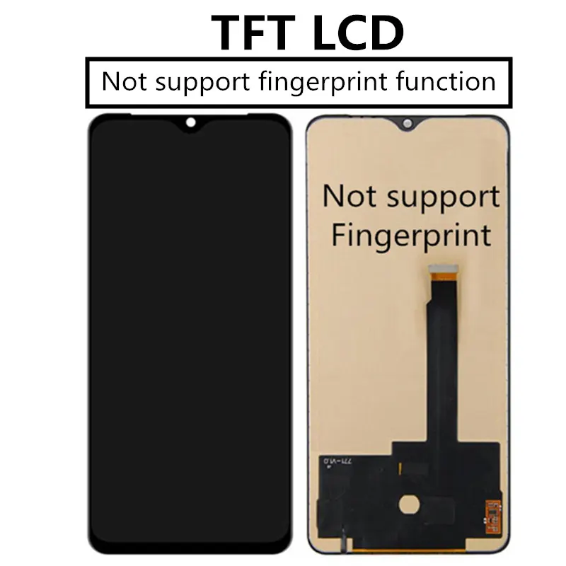 6.55  TFT LCD For Realme X2 Pro LCD Display Touch Screen Digitizer Assembly For Phone Realme X2 Pro RMX1931 LCD