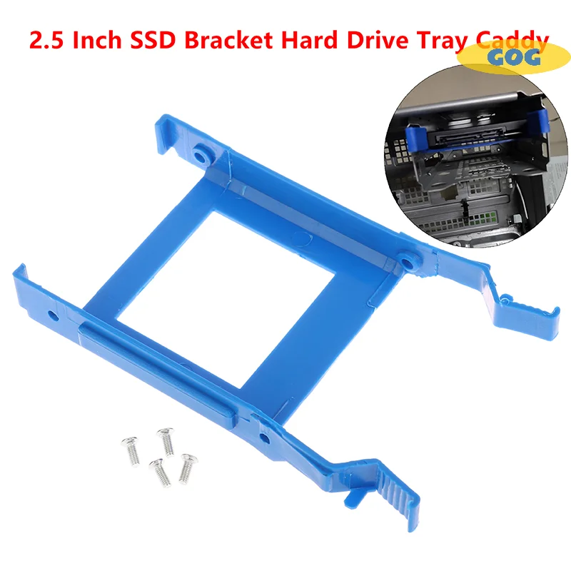 2.5 Inch SSD Hard Drive Disk Rack Bracket HDD Tray Caddy  W/4PCS Screw For Dell Optiplex 3070 5070 7070 MT Repair Part