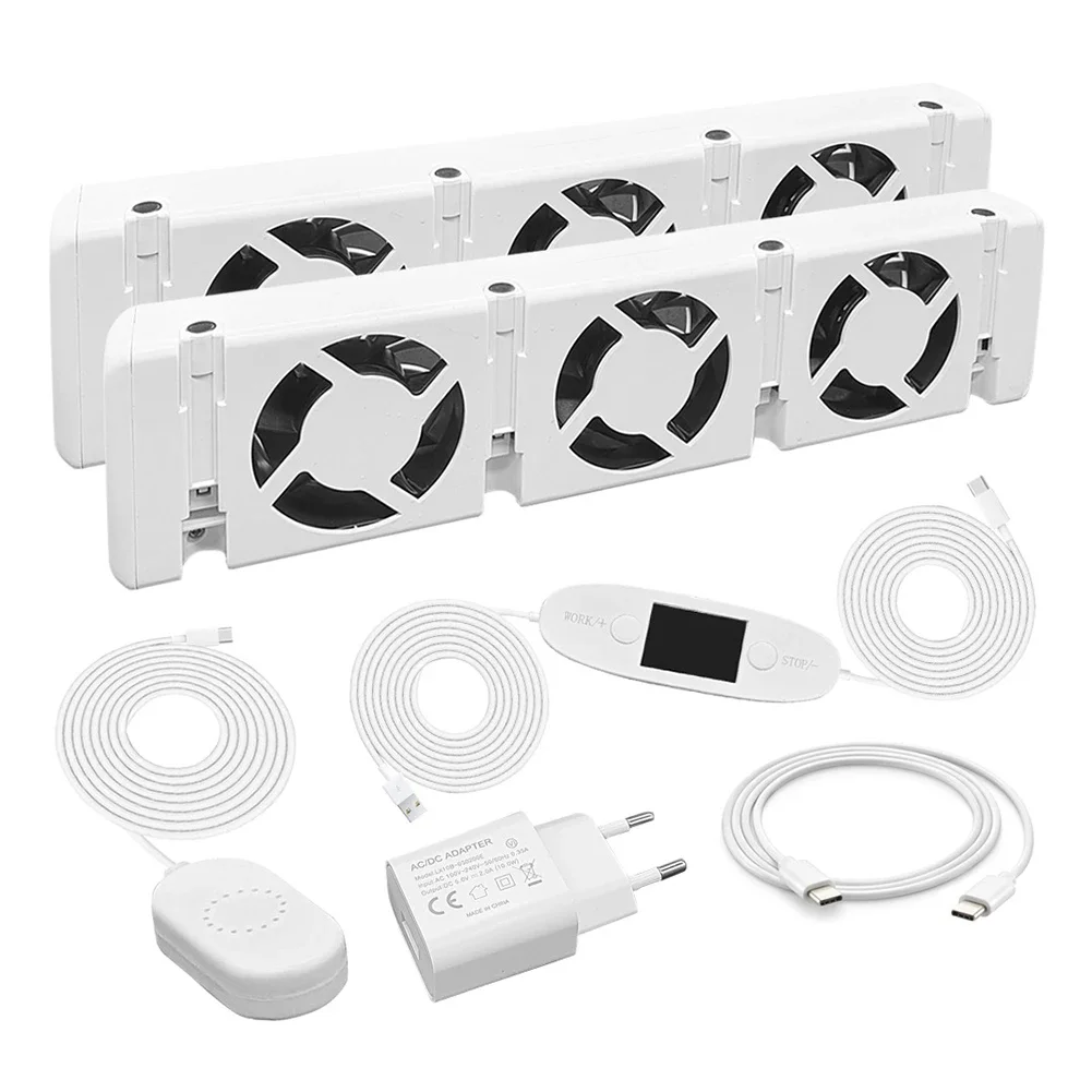 Imagem -02 - Conjunto de Extensão Radiator Booster Ventilador Universal Promover a Circulação de ar Quente 100 a 240v 50 60hz ac