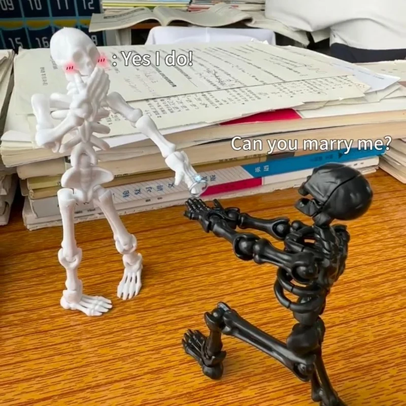 Multi-Jointed Movable Shapeshift Robot 3D Printed Skeleton
