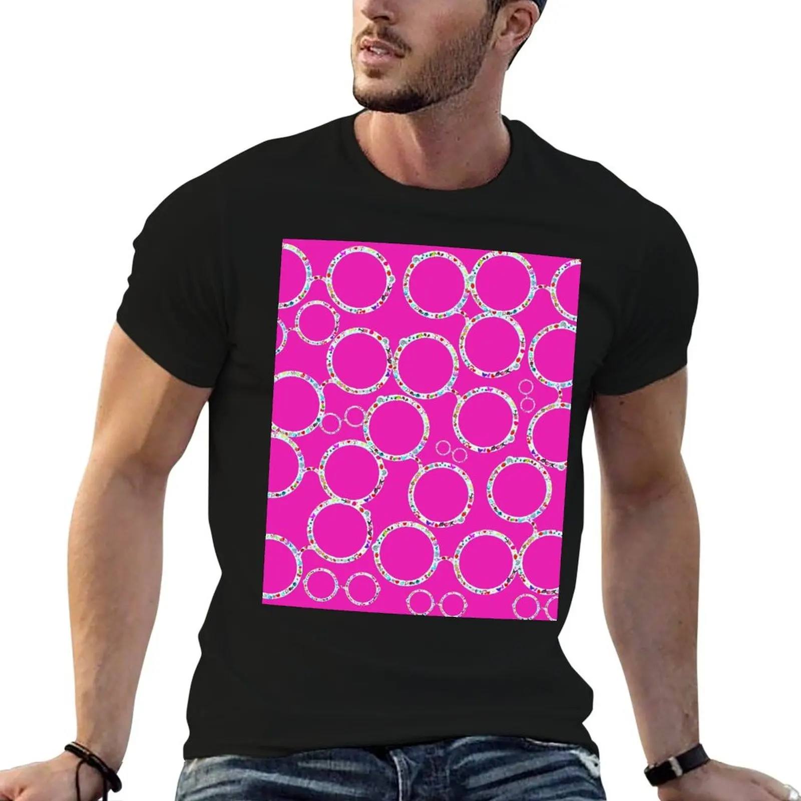 Round eye T-Shirt graphic t shirts man t shirt blanks kawaii clothes men clothes