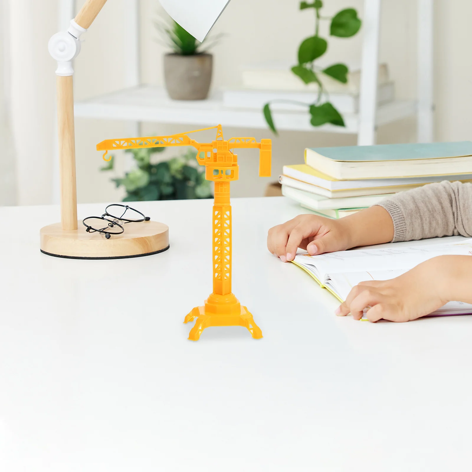 Set da gioco per gru di ingegneria per bambini da 10 pezzi Design portatile per uso interno ed esterno Migliora il pensiero logico Giocattolo per gru a torre