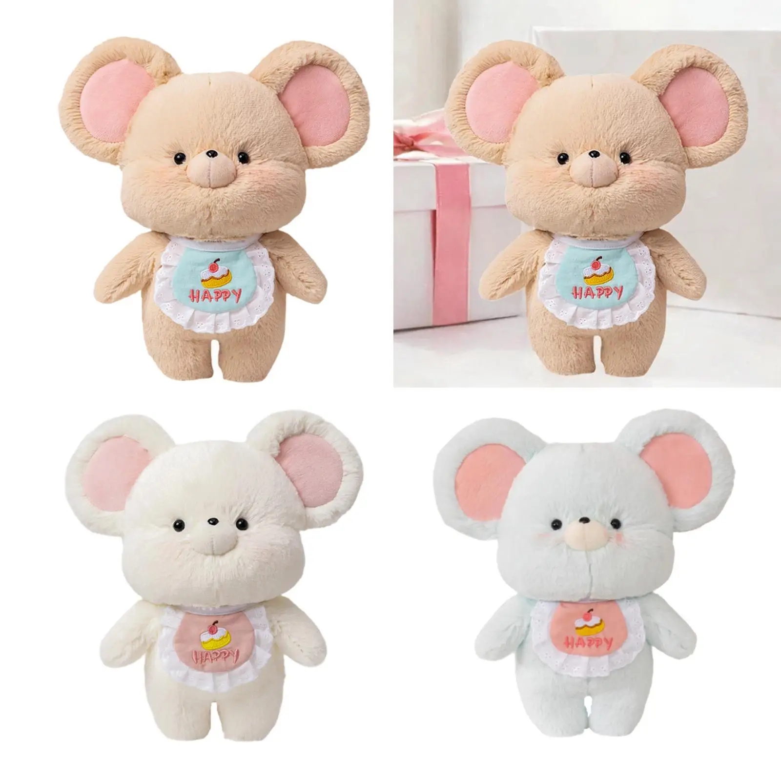 Mice Plush Doll Toy Huggable Home Decoration Kids Toy Adorable Mouse Plush Doll