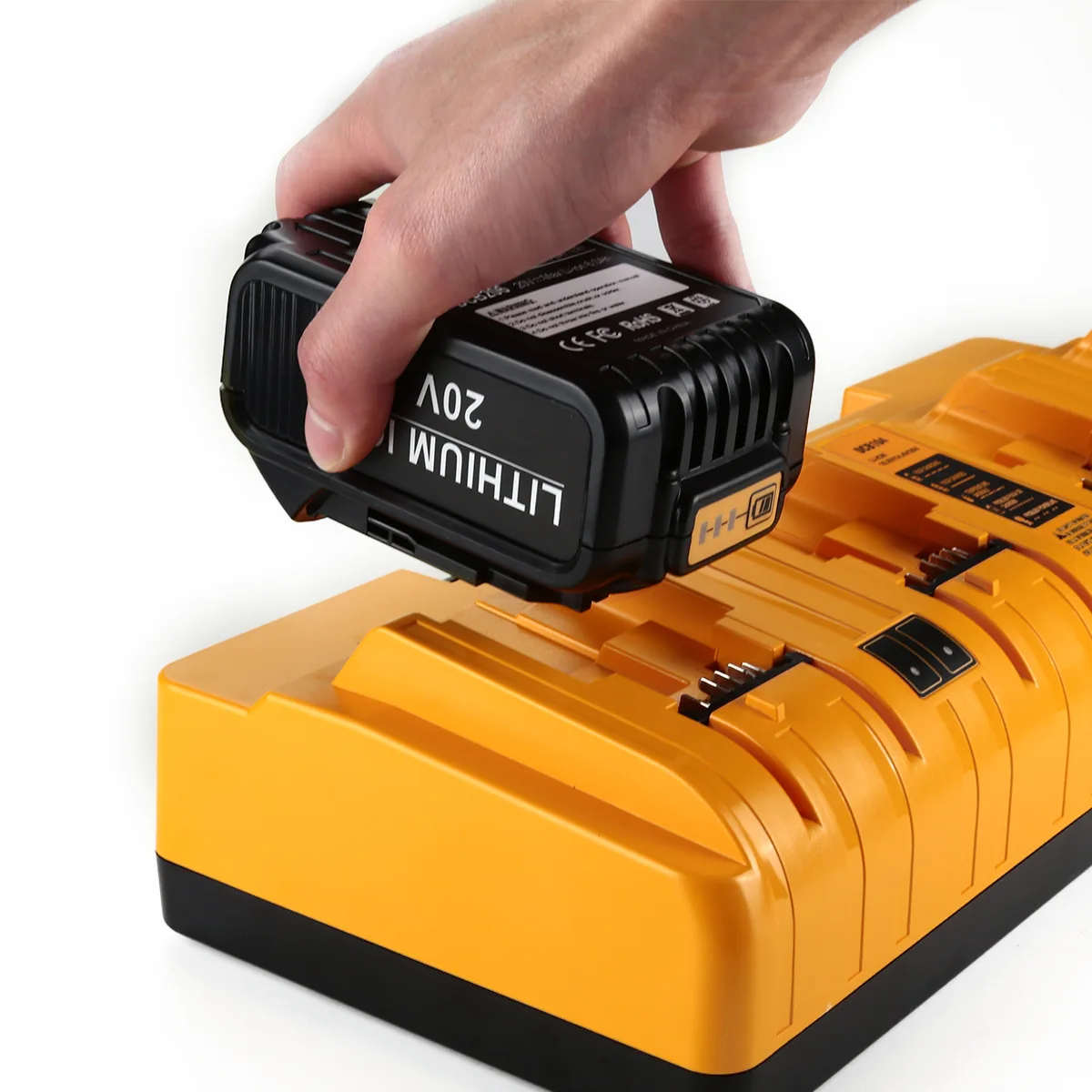 DCB102 DCB104 Battery Charger For Dewalt 12-20V Lithium-ion Battery DCB206 DCB205 DCB204 DCB203 DCB201 DCB120 DCB118 DCB105