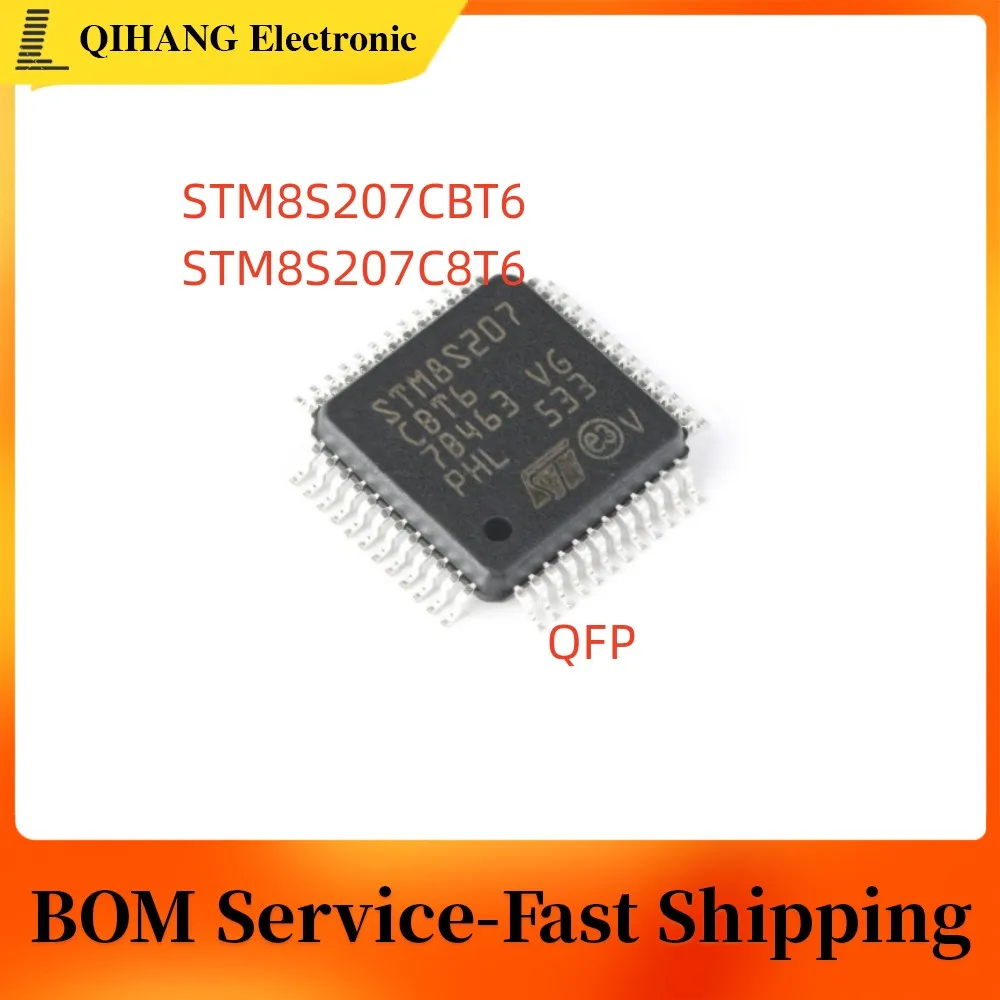 1-5PCS STM8S207CBT6 STM8S207C8T6  QFP