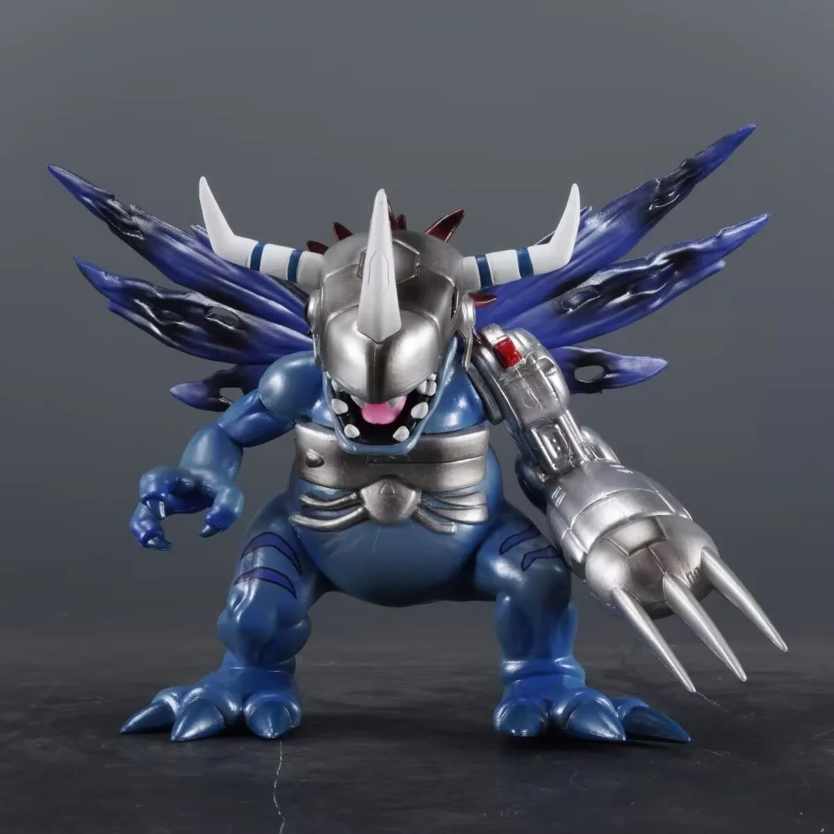 Digimon Adventure Anime Figure Metal Greymon Figurine 17cm PVC Action Figure Decktop Decoration Collection Kid Birthday Gifts