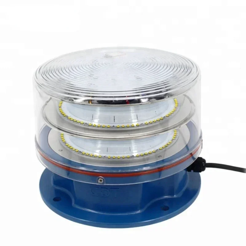 Warning Light For Chimney, White And Red LED TypeAB FAA L864 L865 Medium Intensity Strobe Aviation Obstruction Lights