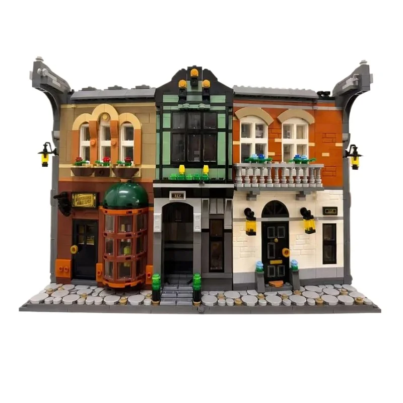 1359 Stuks Street View Woondecoratie Model Bouwstenen Boekenplank Bouw Assemblage Speelgoed Volwassen Verjaardagscadeau Compatibel 10351