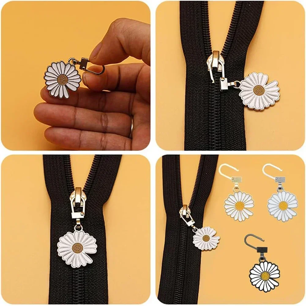 20 pçs substituição zíper slider puxar destacável zip puxa kit de reparo de zíper de metal diy para casaco jaqueta mochila bolsas