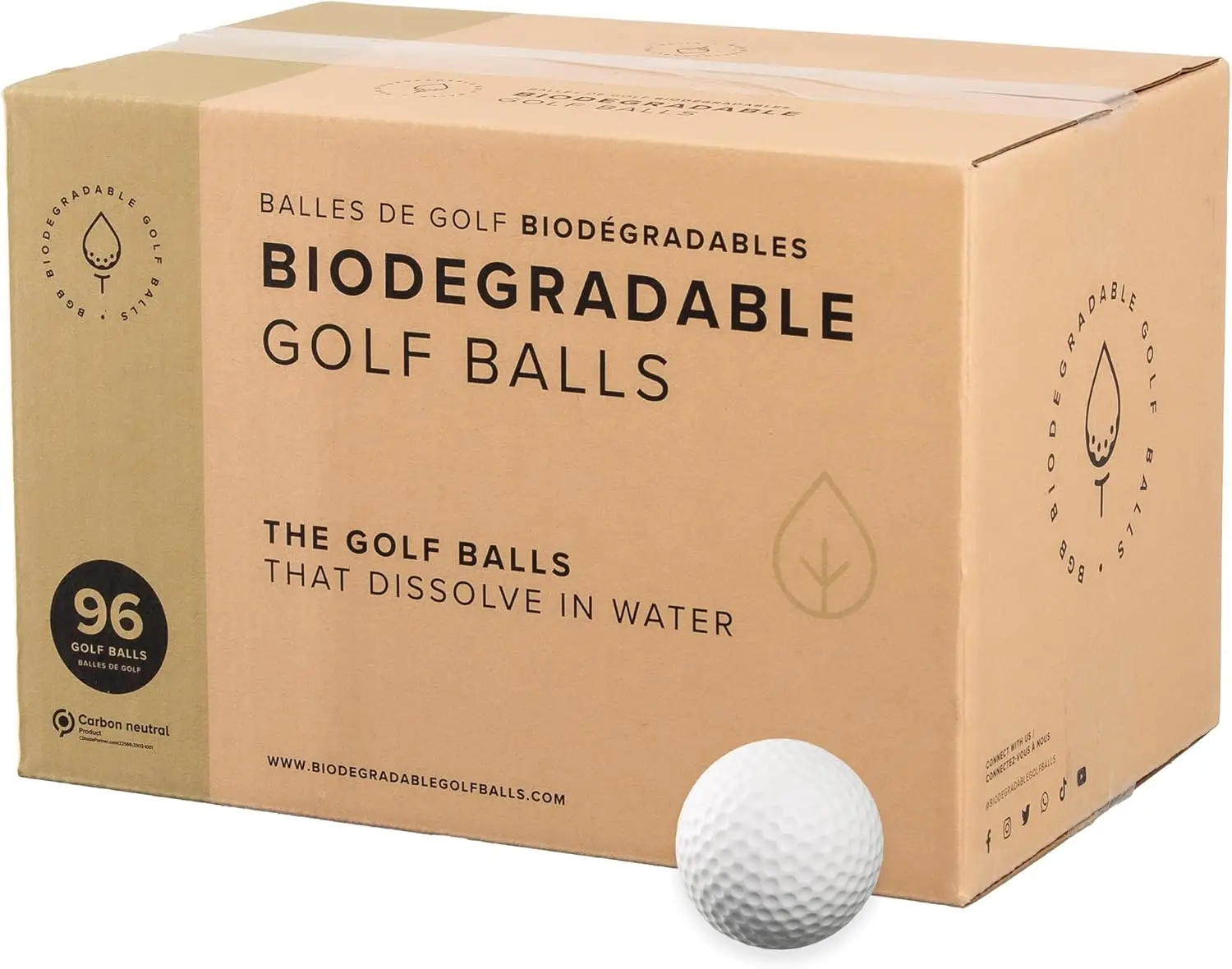 | Water Dissolvable Golf Balls, Eco Friendly Golf Gift | Water Soluble for Driving Ranges Near Water, Perfect for Outdoor Practi