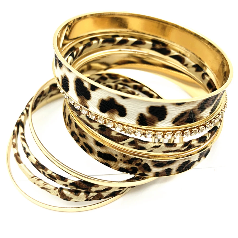 

Vintage Leopard Bracelets For Women Fashion Leopard Pattern Bangle Elegant Multilayer Bracelet Wrist Jewelry For Women