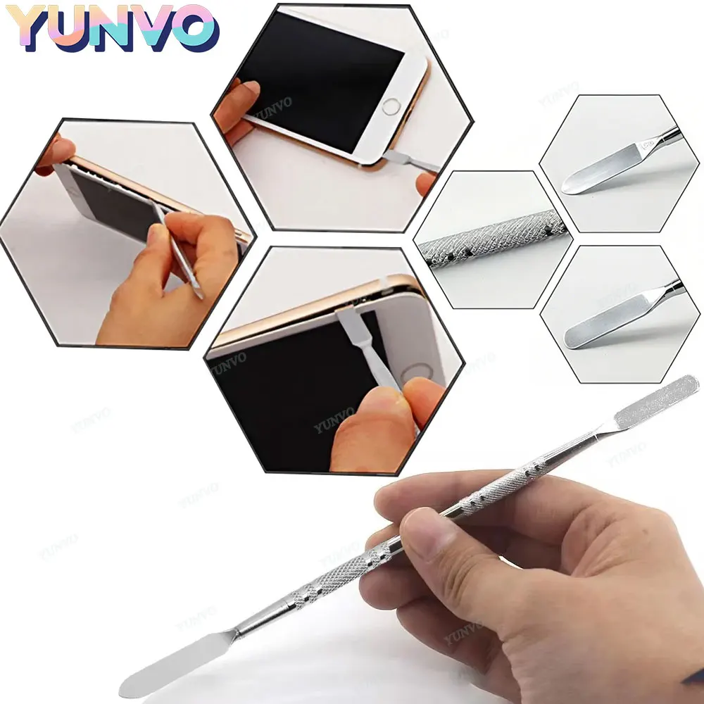 Mobile Phone Repair Tools Kit Disassembly Blades Pry Opening Tool Metal Crowbar Disassemble Kit Phone Spatula Hand Tools Set image 2