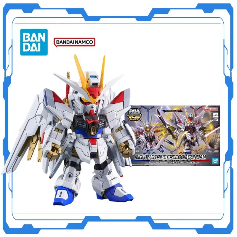 

Bandai Genuine Gundam Anime Model Action Figure SD Gundam CROSS SILHOUETTE Mighty Strike Freedom Gundam Toy Gifts for Children