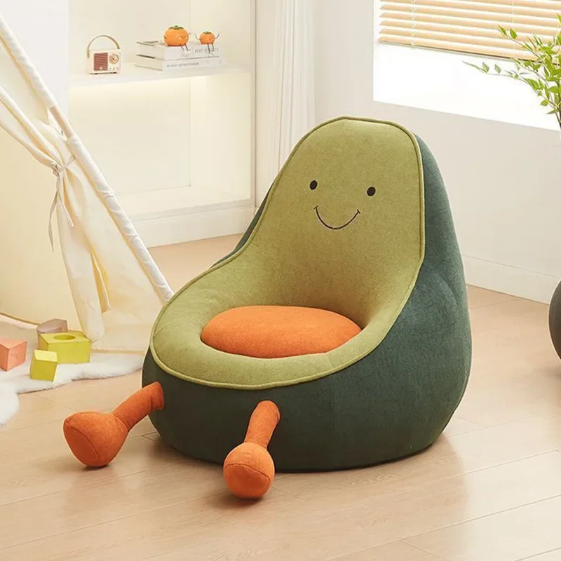 Lazy Sofa Avocado Creative Cartoon Cute Children's Sofa Penguin Home Small Sofa Living Room Comfortable Seat