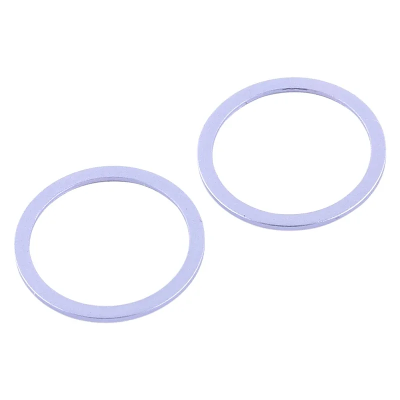 2 PCS Rear Camera Glass Lens Metal Protector Hoop Ring for iPhone 12