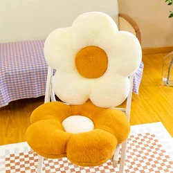 Petit coussin de siège de dessin animé de tournesol pour enfants, oreiller de canapé, peluche douce, décoration d'intérieur, coussin de baie vitrée, coussin lombaire, fille