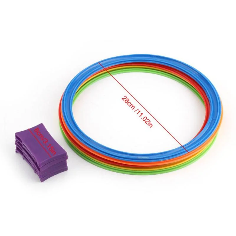 10PCS 28CM 38CM Children\'s Sports Ability Training Game Jump Ring Preschool Teaching Toys Indoor Outdoor Parent-child