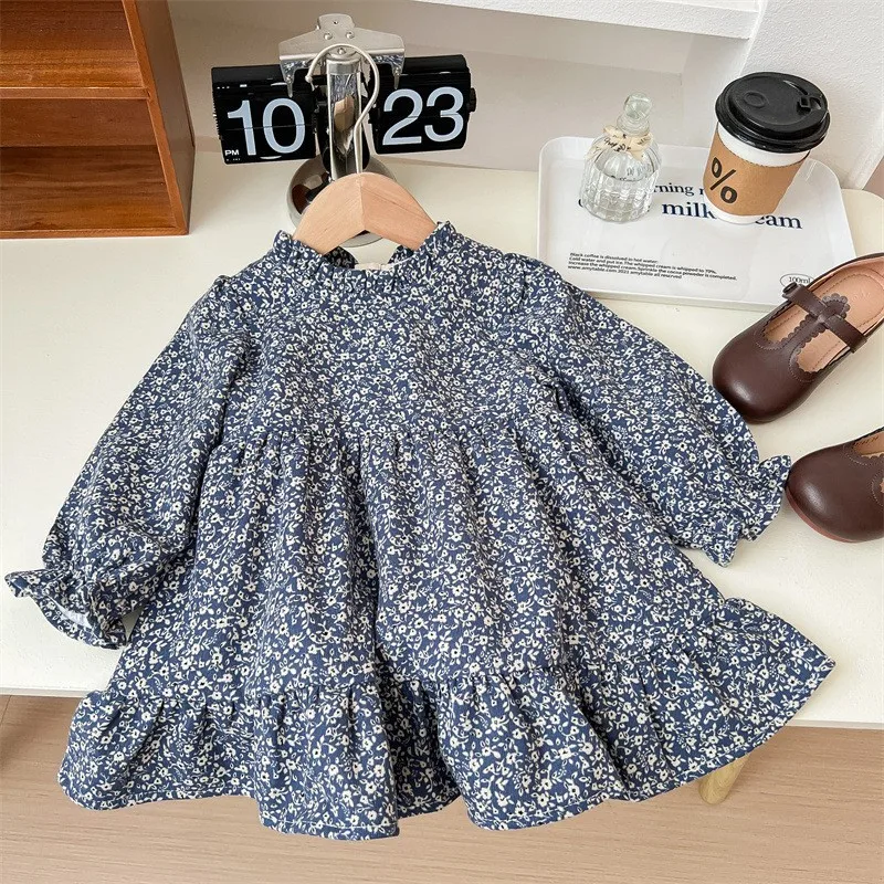 Girl Dress Kids Baby Party Birthday Evening Gown Cotton 2024 Cute Spring Autumn Outfits Toddler Beach Flower Girl Dress Children