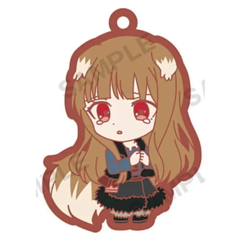 ญี่ปุ่น Bushiroad Gashapon แคปซูลของเล่นหมาป่าและเครื่องเทศจี้ยางจี้ Series Two