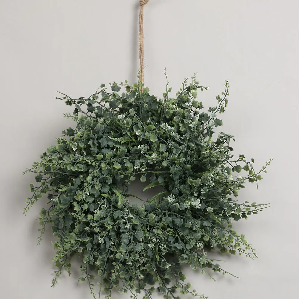 

1Pcs Grape Vine Wreath Green Simulated Natural Hanging Garland Door Pendant Home Decor Festival Decoration Realistic Artificial