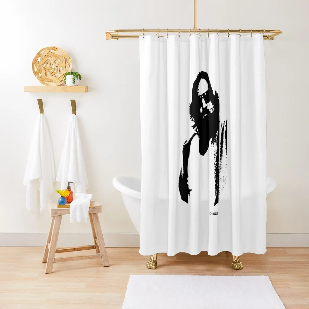 Big Lebowski The Dude - stencil Shower Curtain Window Bathroom Shower Curtain