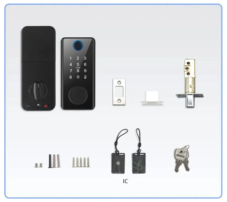 Imagem -05 - Tuya App-bloqueio Inteligente de Impressão Digital com Senha Digital Metal Door Lock Impressão Digital Biométrica Empresa e Seguro Home Acessórios