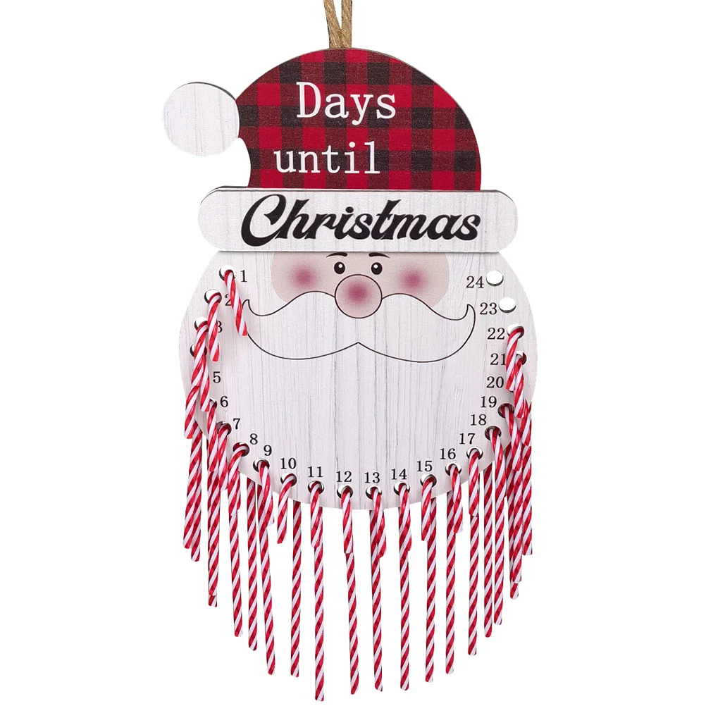 

Christmas Advent Calendar Door Decor Hanging Xmas Countdown Ornament Wall Pendant For Home Bar Cafe Shop Party Festive Holiday