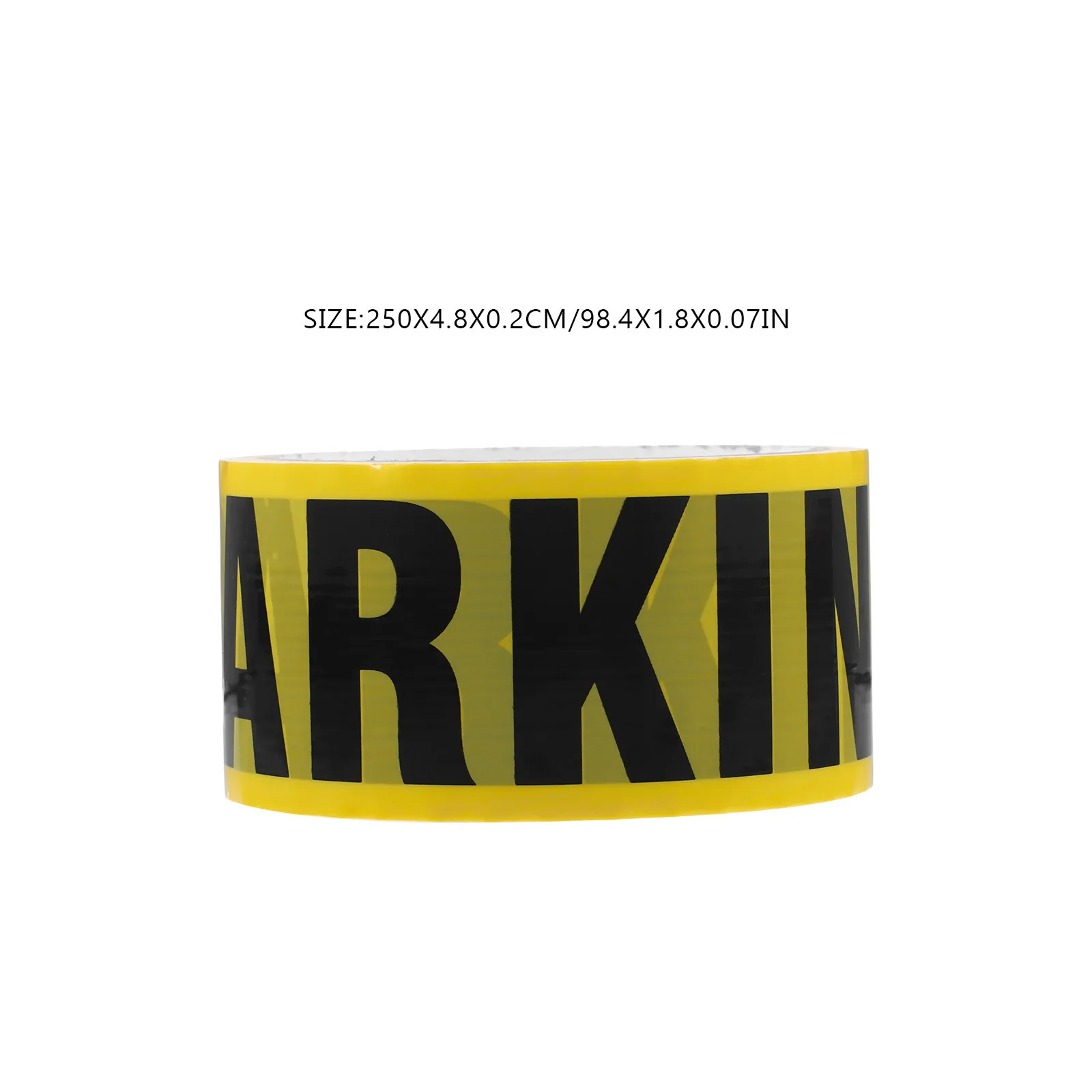 

1 Roll Bright Yellow Warning Tape Adhesive Marking For Non Parking Area Multi-Function Safety Barrier Outdoor Caution Tape