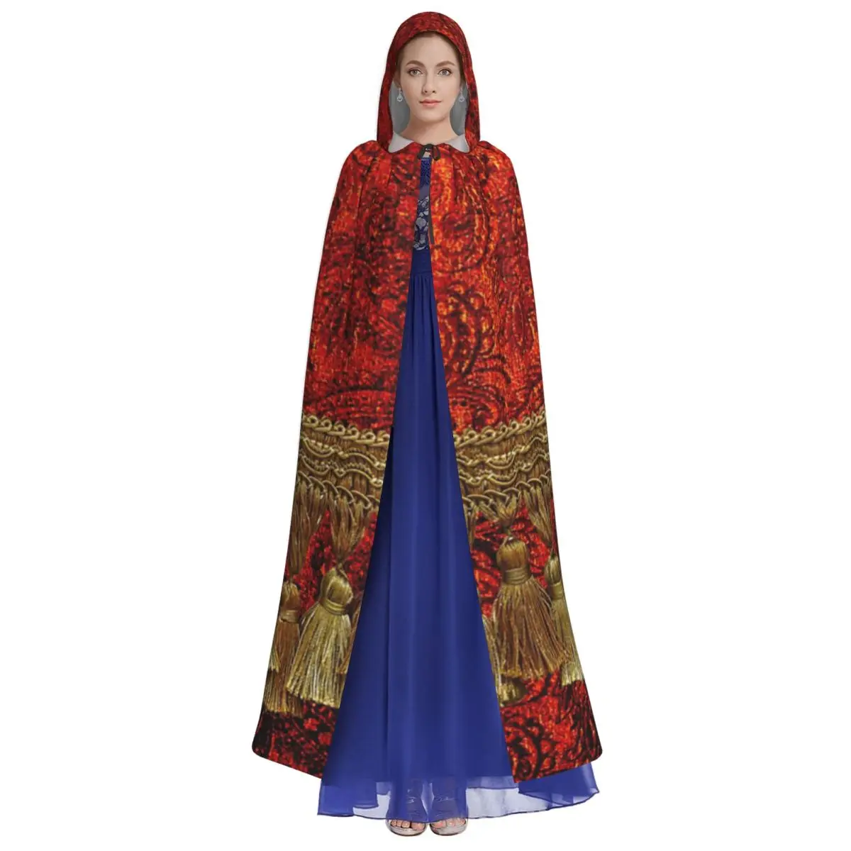 MarraKesh スタイル ロング フード付きマント 魔女 中世 コスチューム コスプレ ケープ ハロウィン ヴァンパイア 大人 ユニセックス