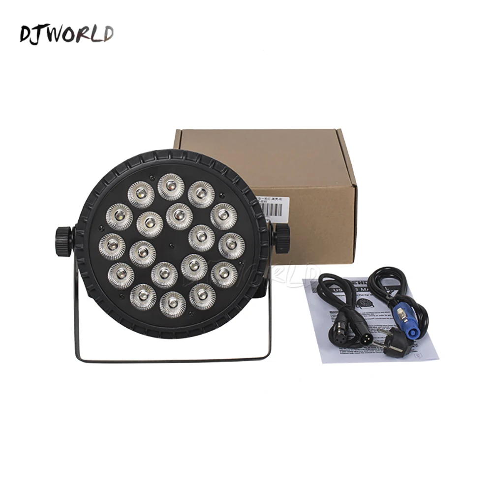 Aluminum LED Par Light 18x18W RGBWA+UV DMX 512 Control Stage Effect For Dj Disco Ball Theater Party Chruch Professional