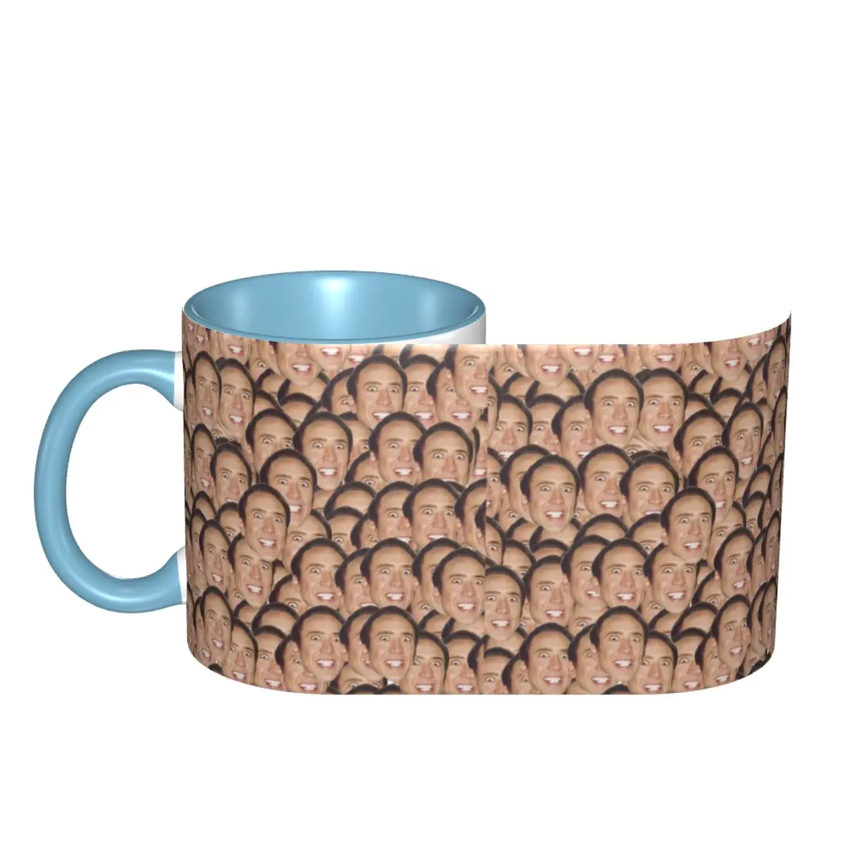 Nicolas Cage Meme Mug Funny Ceramic Coffee Cups Tea Mugs Milk Cup Drinkware Gifts for Friends DIY Custom