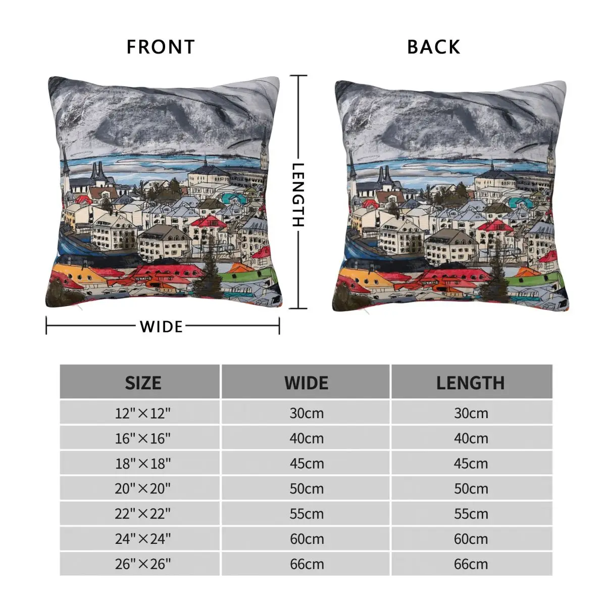 Iceland Capital Reykjavﾙk Pillowcase Polyester Linen Velvet Printed Zip Decor Throw Pillow Case Sofa Cushion Case 18