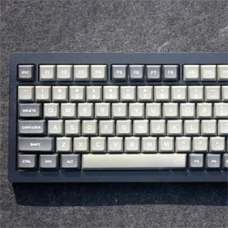 130 Keys Minimalist Gray DSA Keycaps For Cherry MX Switch Mechanical keyboard PBT low profile Keycap Custom DSA profile key Caps