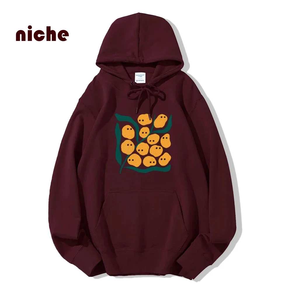 

Lemon Cartoon Print Graphic Hooded Sweater Outfit Loose Shoulder Designer 2024 New High Quality Cotton Hoodie Sweatshirt