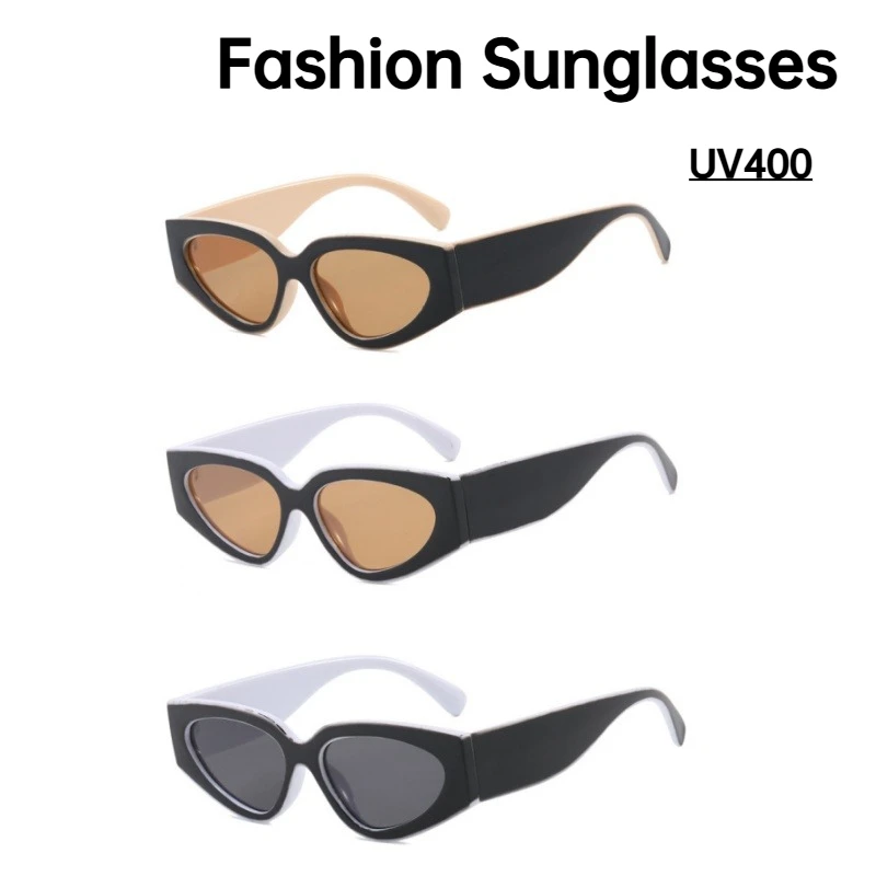 

Neutral New Fashion Color Blocking Simple Sunglasses Cat-eye High-end Versatile Glasses UV Protection Street Shooting Glasses