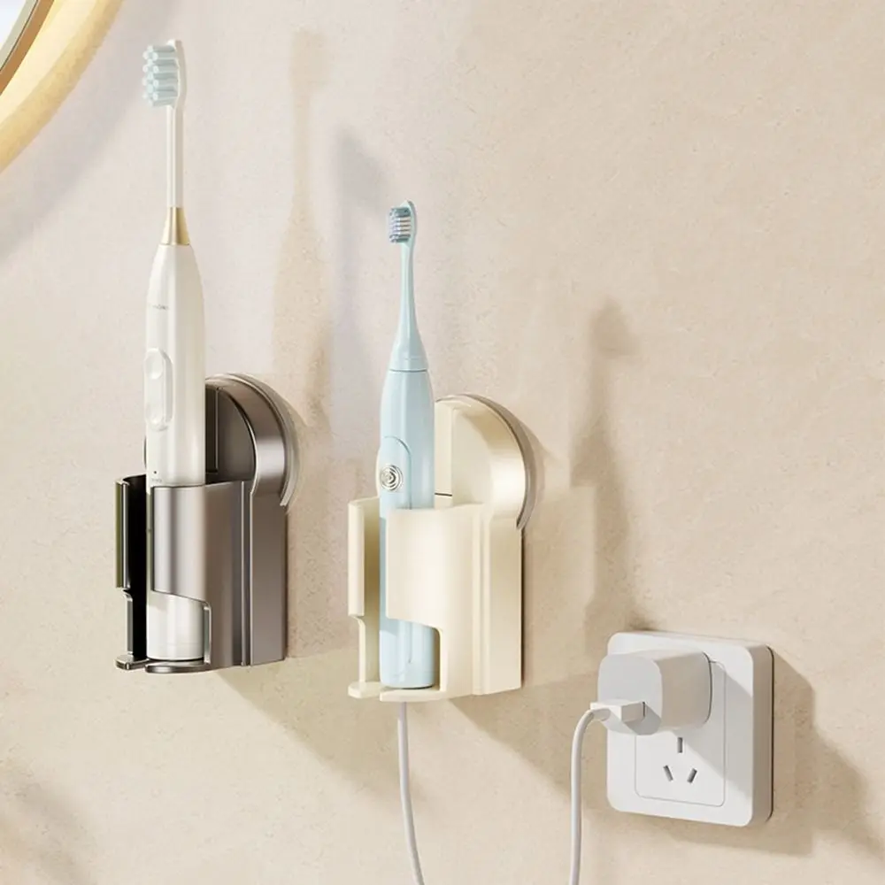 

3Pcs Wall Mounted Suction Cup Electric Toothbrush Holder Space Saving Detachable Toothbrush Storage Base Reusable