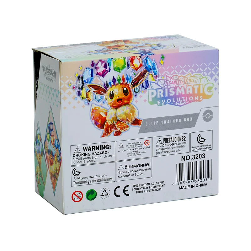 360Pcs Prismatic Evolutions 포켓몬 카드 36팩 게임 만화 영어 부스터 배틀 트랜잭션 카드 선물