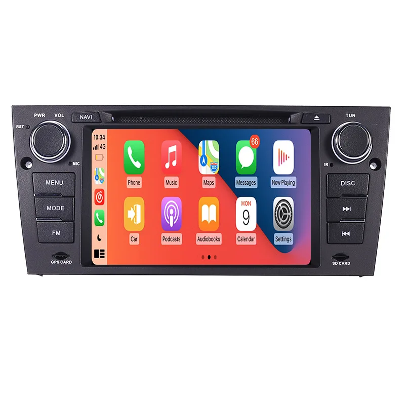 Carplay Android 11 car dvd player for bmw E90 E91 with Quad Core Wifi 3G GPS Bluetooth Radio RDS USB SD Steering wheel Control