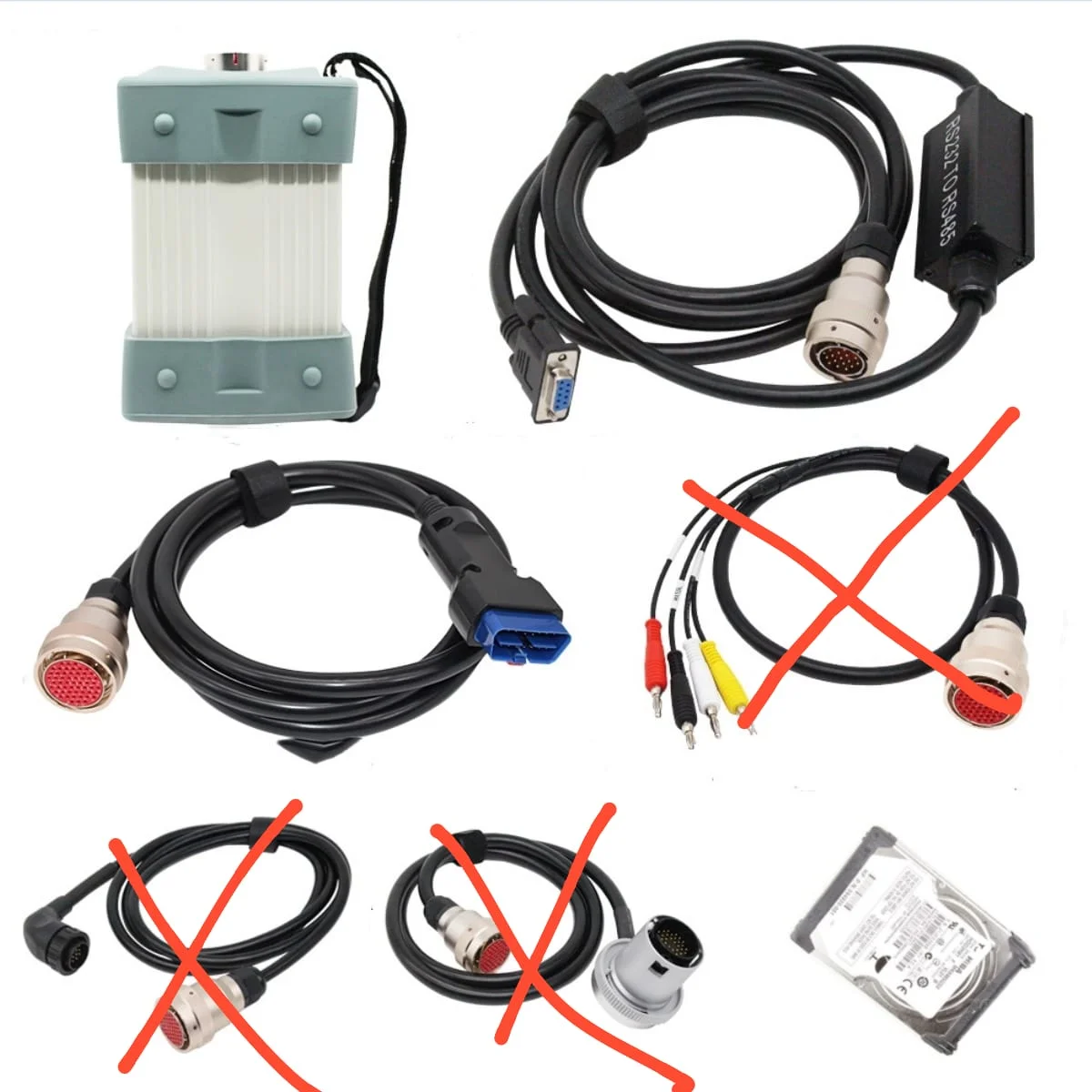 MB Star C3 RS232 to RS485 Cable Car Diagnosis Cable use for C3 Diagnosis Multiplexer Car Diagnostic Tool Connect Cable