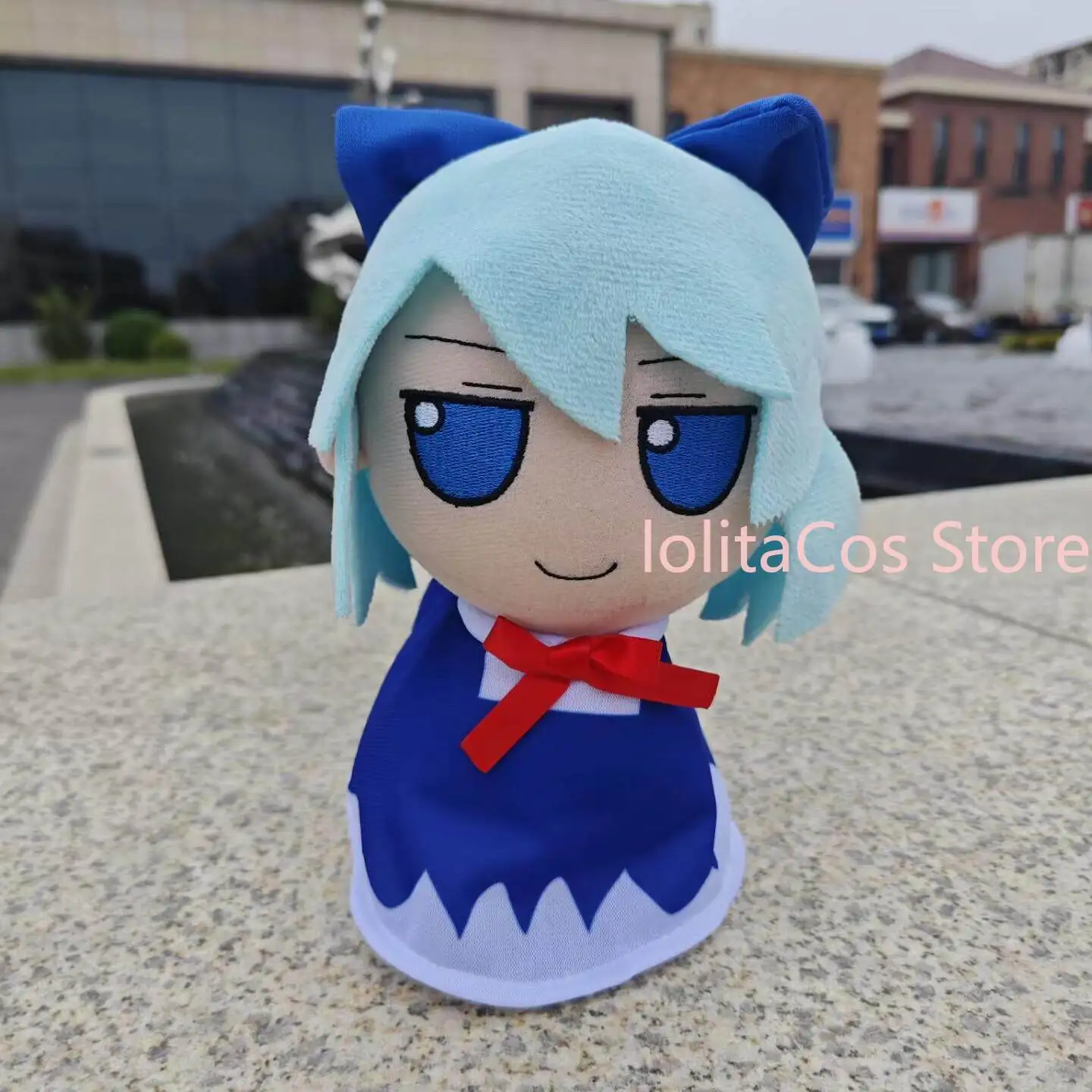 Touhou projeto cirno kawaii boneca de pelúcia anime brinquedo de pelúcia abraço travesseiro algodão figura coleção presente aniversário cosplay natal fumo
