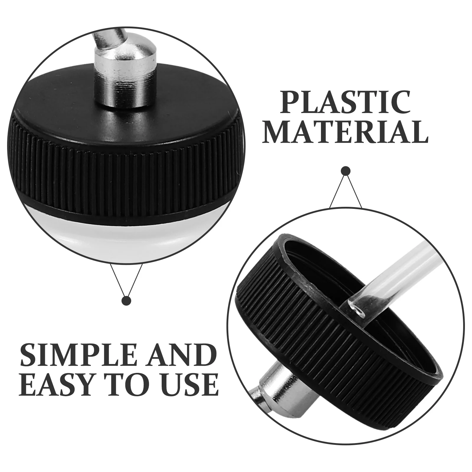 

2Pcs Airbrush Pigment Containers Refillable Plastic Spray Paint Cups Detachable Durable Replacement Professional Airbrush