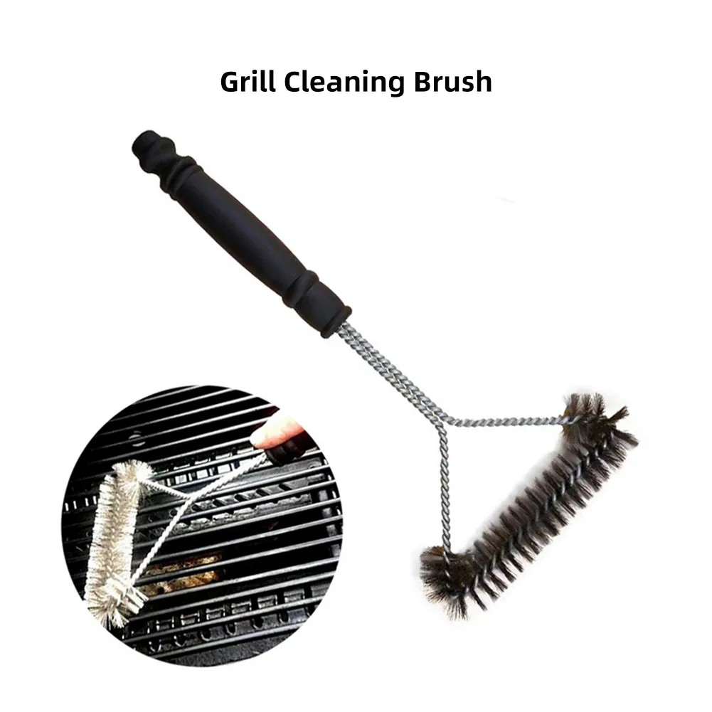 Barbecue Accessories Barbecue BBQ Grill Brush Clean Tool Grill Accessories Stainless Steel Bristles Non-stick Cleaning Brushes