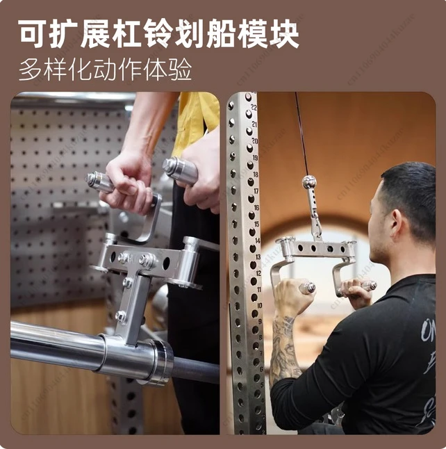 Multifunctional Stainless Steel Rotating Barbell Bar - Squat Deadlift Press Bench Press for Home Gym Fitness Equipment