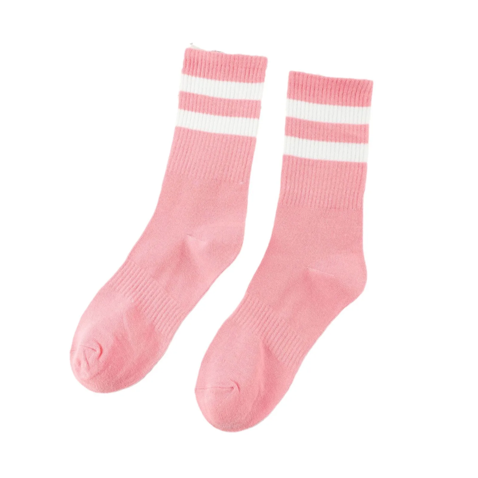 Women Socks Cotton Female Middle Tube Streetwear Harajuku Skate Korean Japanese Style Short Crew Striped Socks For Girls Gift