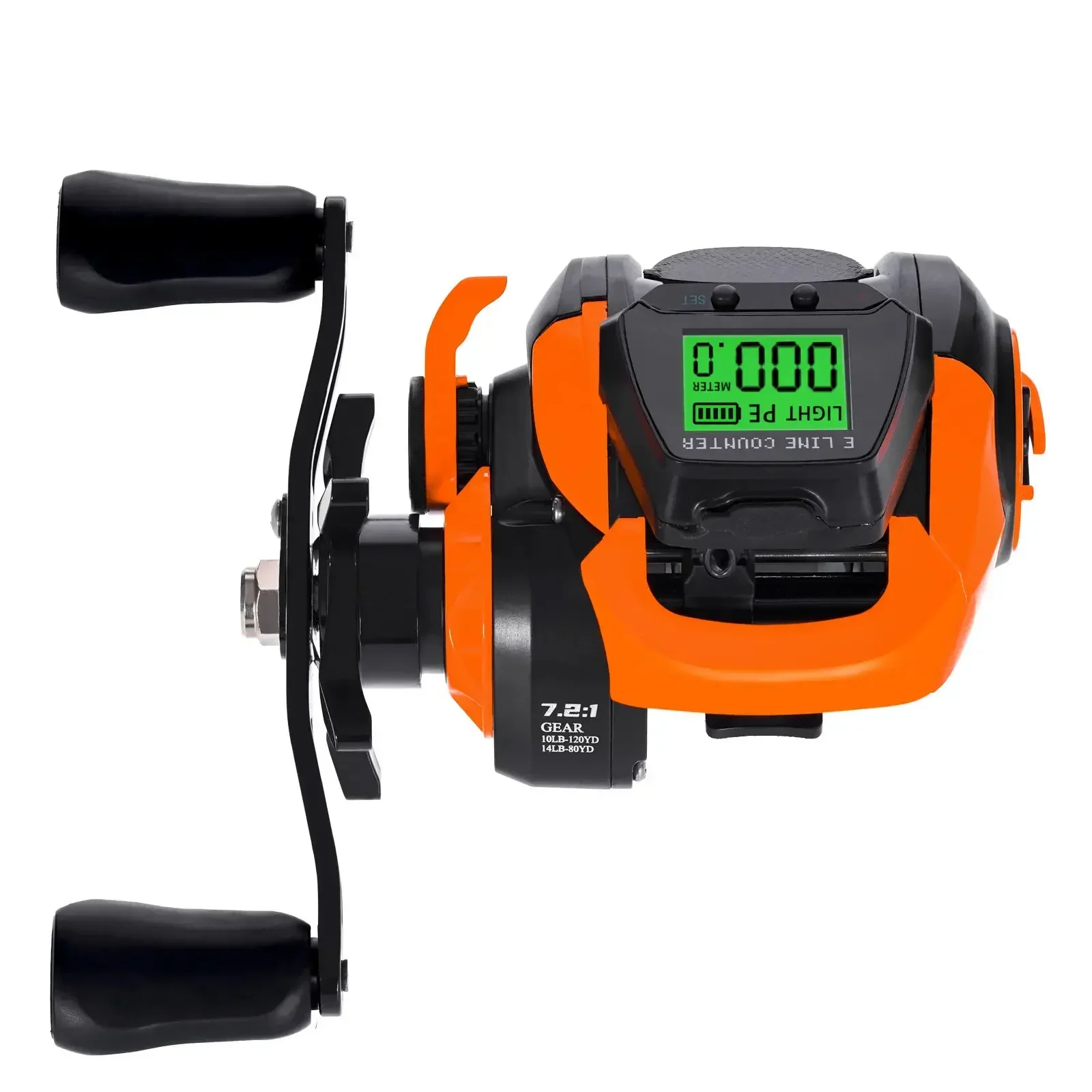 

7+1 Ball Bearing Good Price Waterproof Professional Digital Display Electronic Line Counter Wheel Bait Casting Fishing Reel