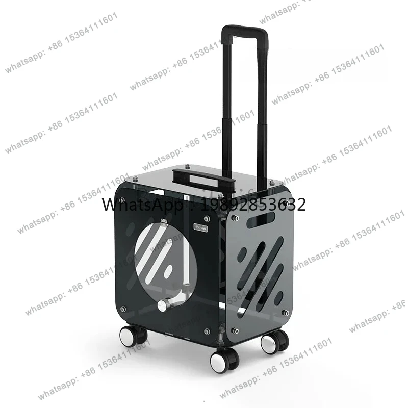 FF Cat bag out portable luggage pet fully transparent trolley case car dog large-capacity suitcase