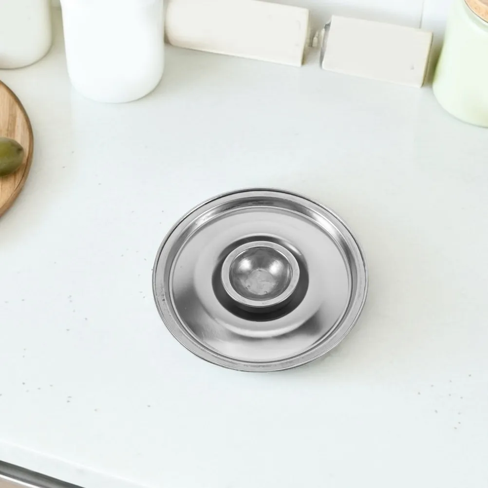 4Pcs Stainless Steel Lids for Small Pots 12Cm Versatile Pan Covers Leak Proof Heat Retaining Lid for Seasoning Pots Oil Jars