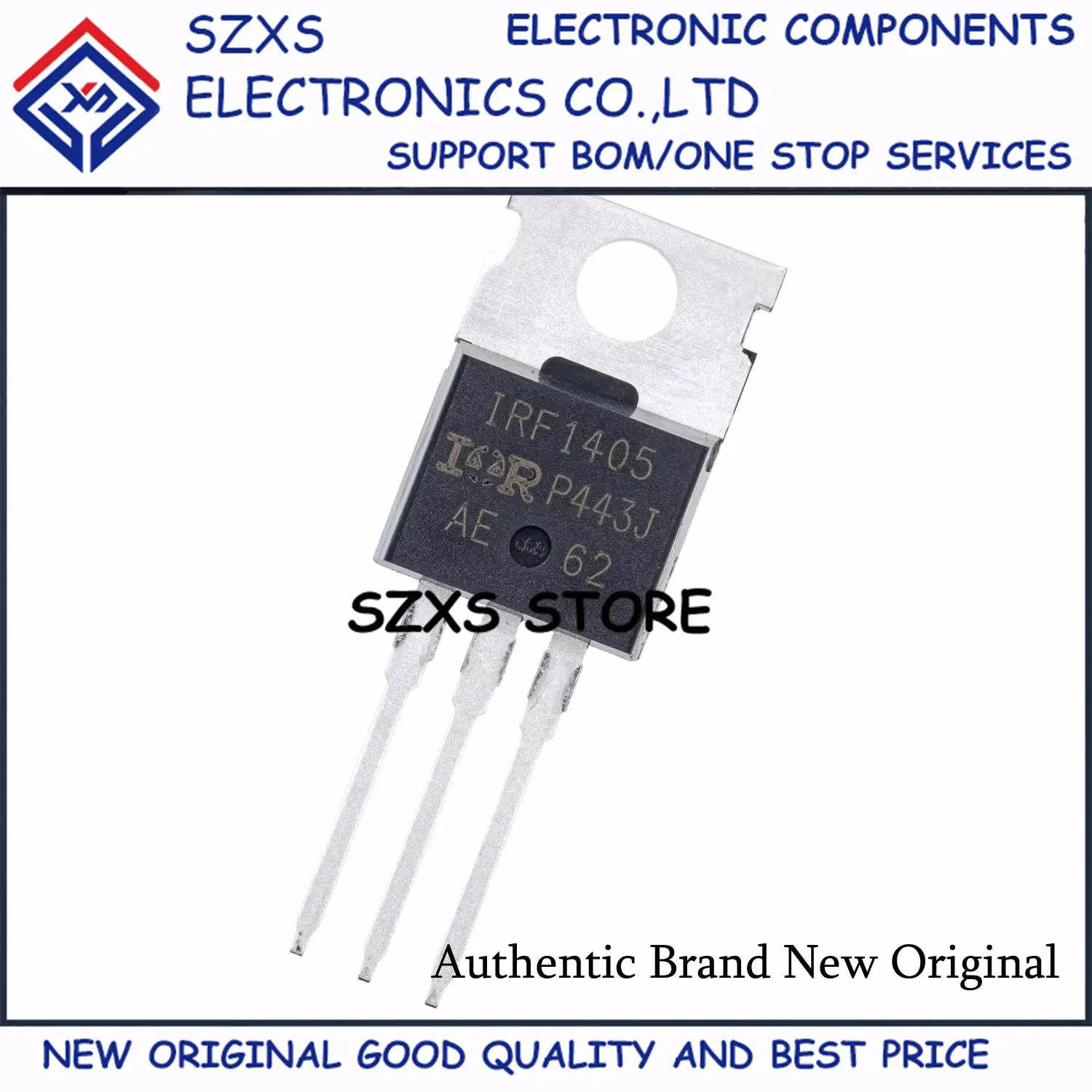 New Original 10Pcs IRF1405 IRF1405PBF TO-220 169A 55V MOSFET Field Effect Transistor In Stock Electronic Components Good Quality
