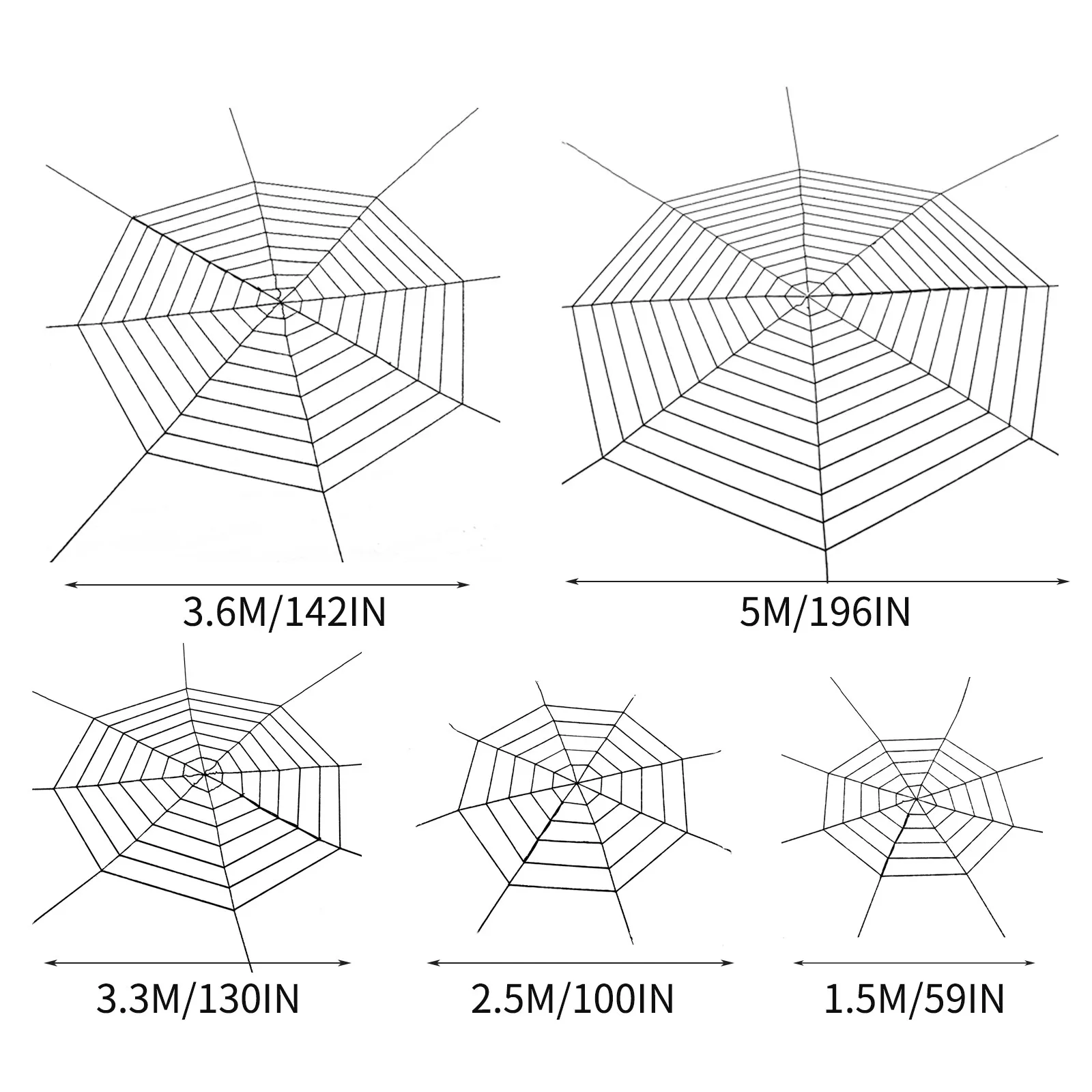 Black Spider Web Giant Stretchy Cobweb For Home Bar Garden Haunted House Horror Props Halloween Party Decoration